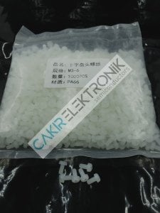 M3X6 VİDA M3-6 VİDA PA66  ERİME ISISI 268C°  P-SCREW M3X6 10 ADETTİR