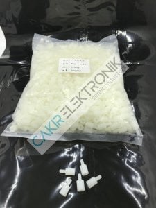 M3X8X6 YÜKSELTME PA66  ERİME ISISI 268C°  P-SCREW M3X8X6 10 ADETTİR