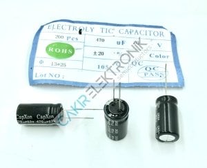 470MF 63V - 470UF 63V - 13X25 MM KONDANSATÖR 10 ADETTİR