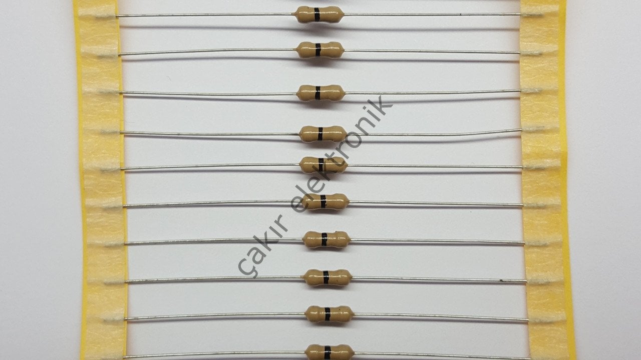 0R - 0 OHM - 1/4 DİRENÇ - CF1/4 0Ω; 0.25W; ±5%; Ø2.3x6mm; Leads: axial 50 ADETTİR