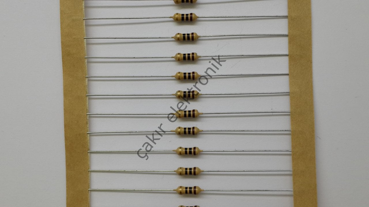 10R - 10 OHM -  1/4 DİRENÇ - CF1/4 10Ω; 0.25W; ±5%; Ø2.3x6mm; Leads: axial 50 ADETTİR