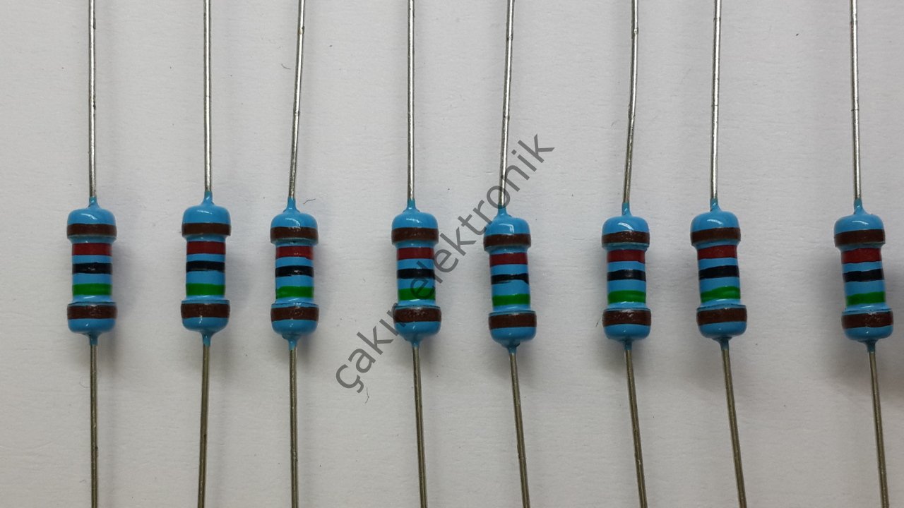 15K - 15 KOHM - 15KR - 1/4 DİRENÇ %1 METAL FİLM 100 ADETTİR