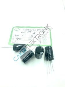 470MF 100V - 470UF 100V - 16X25MM KONDANSATÖR