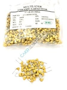 100PF - 101 - 100PF 50V - CERAMIC CAPACITOR - 100PF - MULTI -  50V. SERAMİK KAPASİTÖR 10 ADETTİR