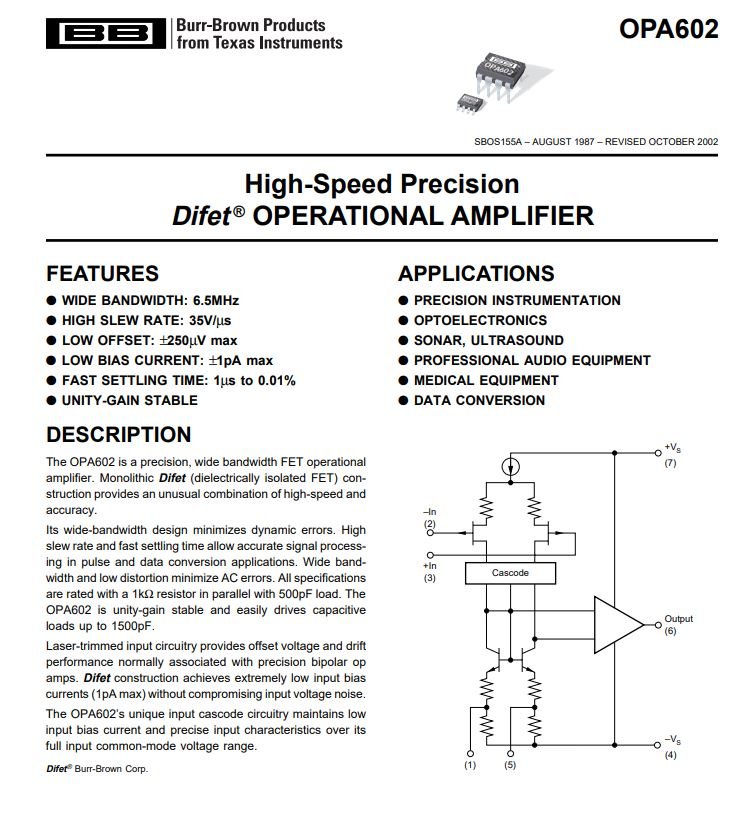 thumbnail image 2 of 1x OPA637AP Precision High-Speed Difet Operational Amplifier – Used – OPA637 2 of 5