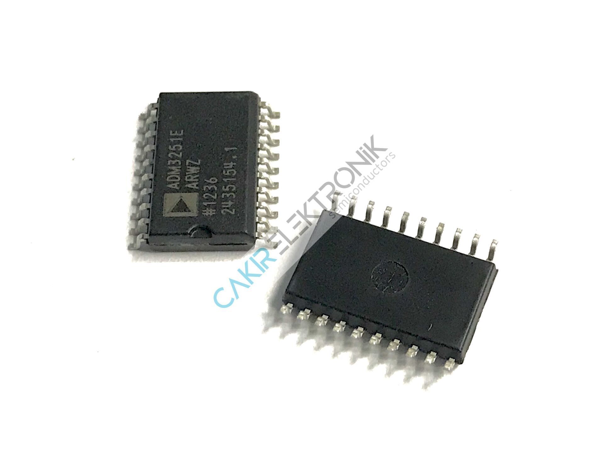 ADM3251EARWZ , ADM3251E , ADM3251 SMD , RS232 Digital Isolator 2500Vrms 2 Channel 460Kbps 25kV/µs CMTI 20-SOIC (0.295'', 7.50mm Width)