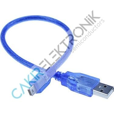 MİNİ USB MP3 MP44 ŞARJ VE DATA KABLOSU 30 CM