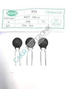 NTC 10D-15  - 10D-55 - 10R - 10 OHM  15MM.  NTC