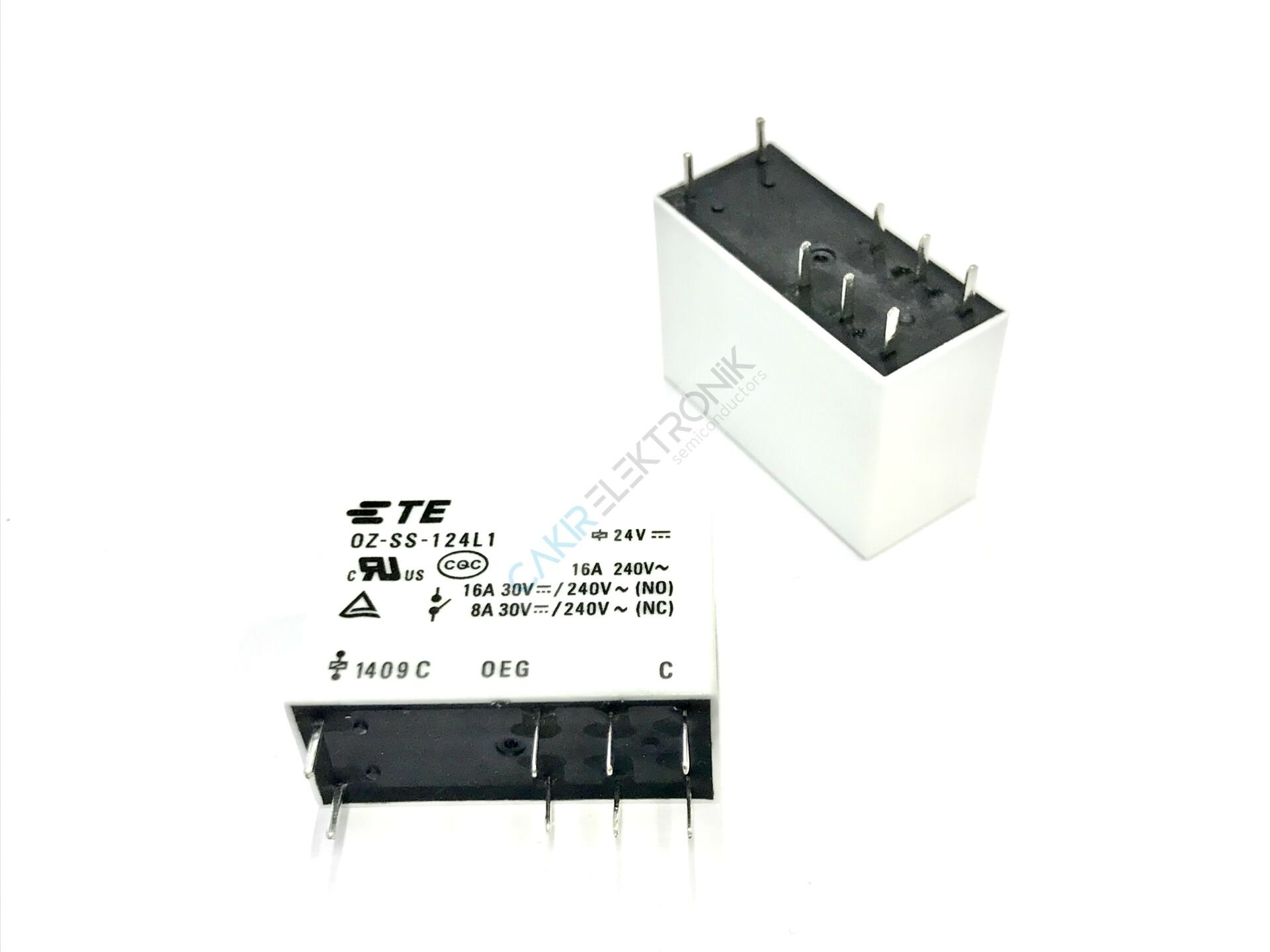 OZ-SS-124L1  24V   8PİN 16A. GÜÇ RÖLESİ