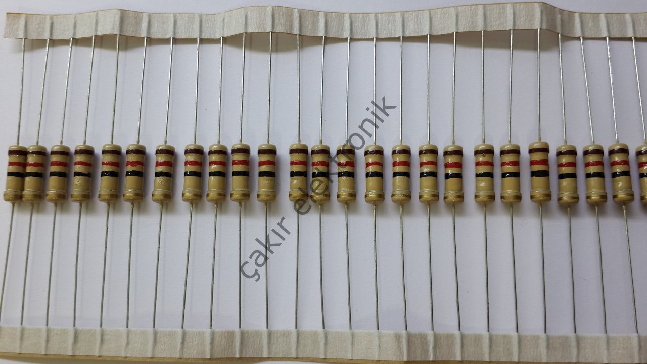 12R - 12 OHM - 1WATT DİRENÇ - %5 10 ADETTİR