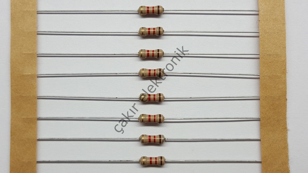 1,2K - 1.2K - 1K2 -  1,2 KOHM   1/4 DİRENÇ - CF1/4 1,2KΩ; 0.25W; ±5%; Ø2.3x6mm; Lead 50 ADETTİRs: axial