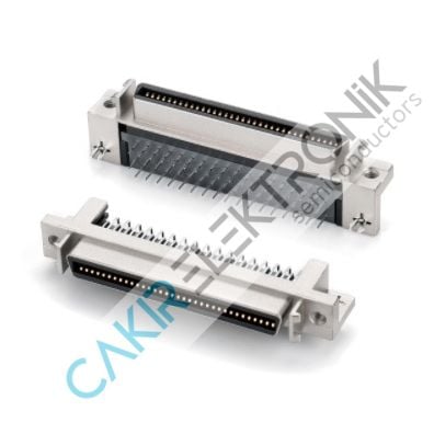 SCSI KONNEKTÖR  68PİN   68P DİŞİ   90 DERECE  KART TİPİ , SCSI CONNECTOR 68P FEMALE 90C BORD TYPE