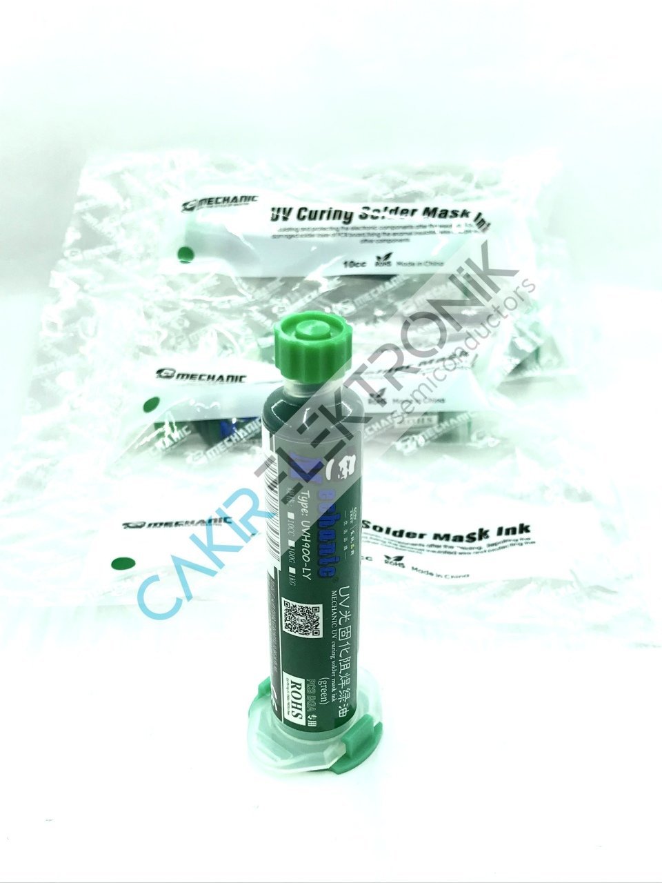 PCB BOYASI YEŞİL - BORD BOYASI - PCB MASK  MECHANIC UV curing solder mask ink ,   LVH900-LY  10CC  green