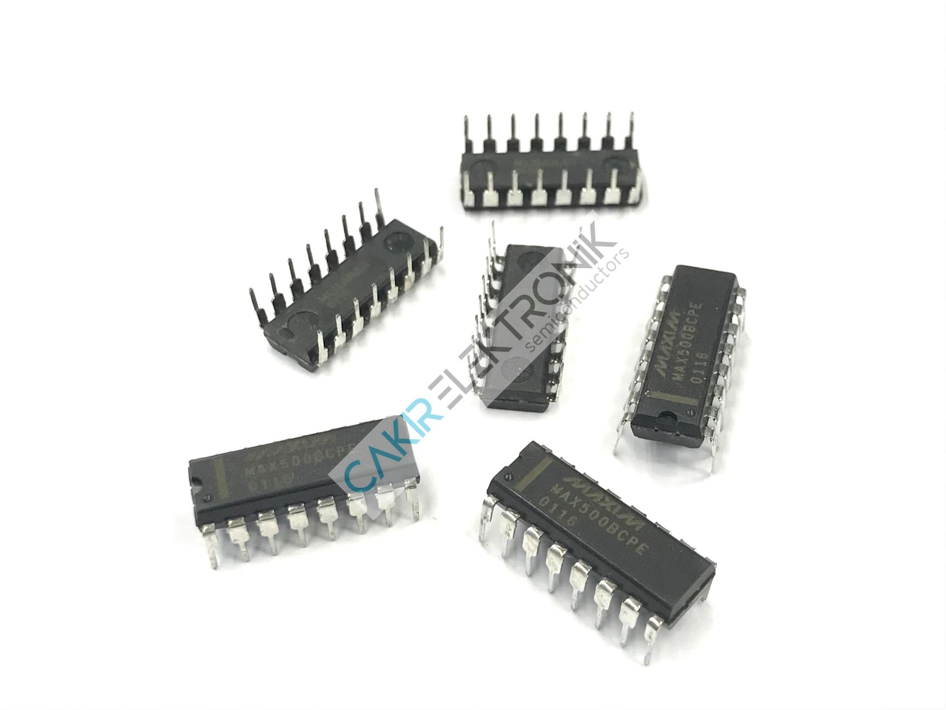 MAX500BCPE DIP ENTEGRE - MAX500 - Digital to Analog Converters - DAC CMOS, Quad, Serial Interface 8-Bit DAC