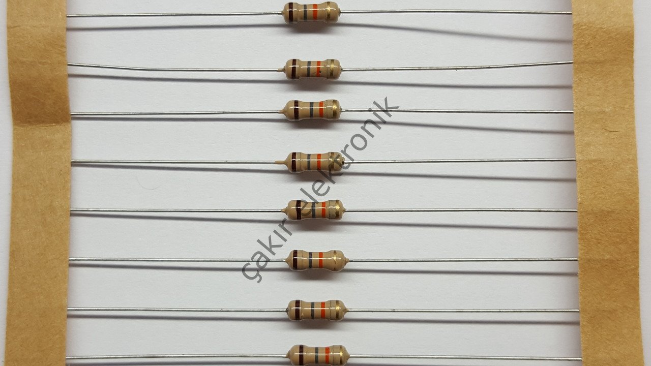 18K - 18KR - 18 KOHM  - 1/4 DİRENÇ - CF1/4 18KΩ; 0.25W; ±5%; Ø2.3x6mm; Leads: axial 50 ADETTİR