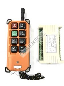 8 KANAL VİNÇ KUMANDASI ( SET ) ALICI VERİC IP65 , 433,92MHZ , 8 TUŞLU VİNÇ KUMANDASI , CRANE REMOTE CONTROL