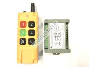 6 KANAL VİNÇ KUMANDASI ( SET ) ALICI VERİC IP65 , 433,92MHZ , 6 TUŞLU KABLOSUZ VİNÇ KUMANDASI , CRANE REMOTE CONTROL