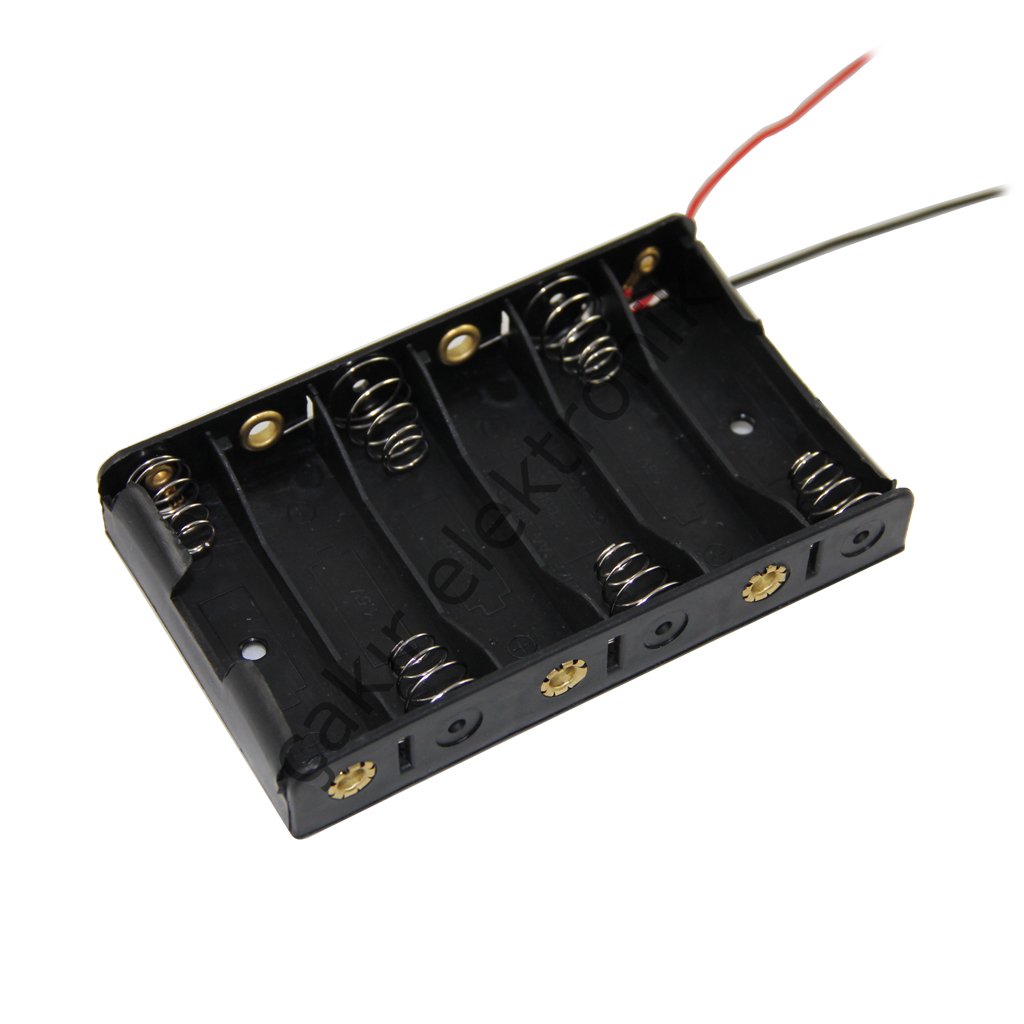 IC-234B 6LI PİL KUTUSU YAN YANA(AA)-6LI PİL YUVASI BİTİŞİK