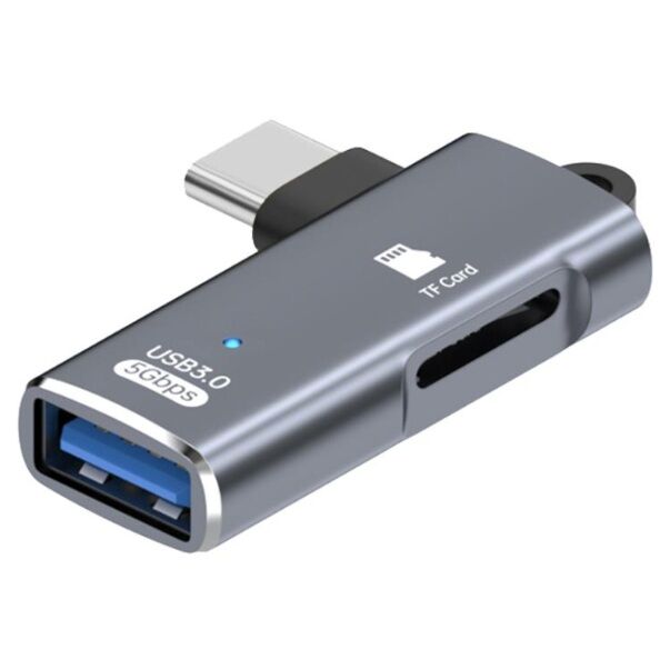 OTG TYPE-C 3.0 USB KART OKUYUCU - TYPE-C UÇLU PC BİLGİSAYAR VE NOTEBOOK UYUMLU MİKRO SD KART OKUYUCU