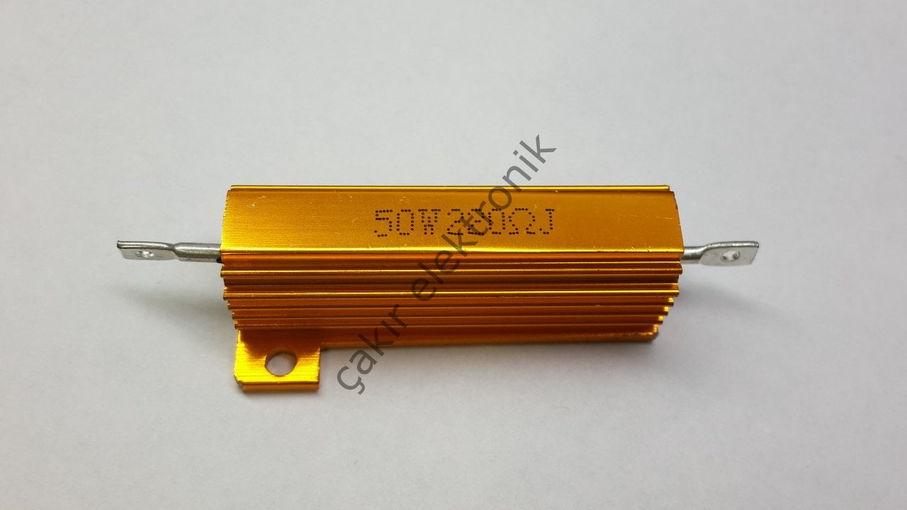 220R 50W - 220OHM 50W - 220 OHM 50W  - ALUMINYUM  50W DİRENÇ RX24-50W.