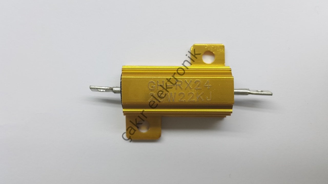 22K 25W - 22KOHM 25W  -  ALUMİNYUM 25W DİRENÇ -RX24-25W.
