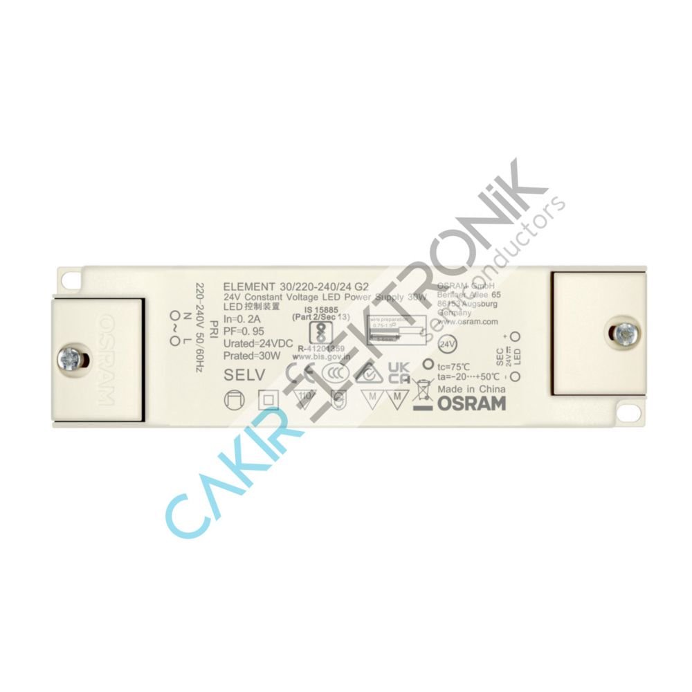 OSRAM ADAPTÖR , ELEMENT 30/220-240/24 G2 , 24VDC , OSRAM LED POWER SUPPLY