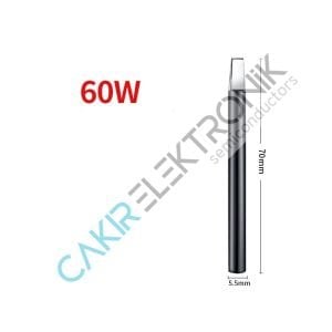60W KALEM HAVYA UCU , YEDEK HAVYA UCU , aluminyum rengi