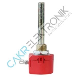 WX118 500OHM- WX118 500R  POTANSİYOMETRE , WX118-500R-500R POT, 2WATT KIRMIZI ,WX118 - TEK TURLU POTANSİYOMETRE