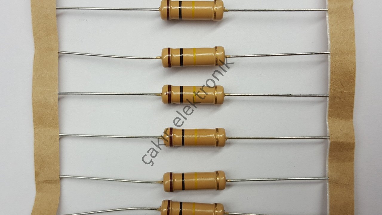 100K - 100KR - 100 KOHM - 100KΩ - 2WATT DİRENÇ