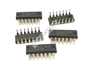 UA747CN , UA747 , 747CN , General Purpose Amplifier 2 Circuit 14-PDIP
