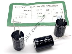 2200MF 35V , 2200UF 35V 16X25MM KONDANSATÖR