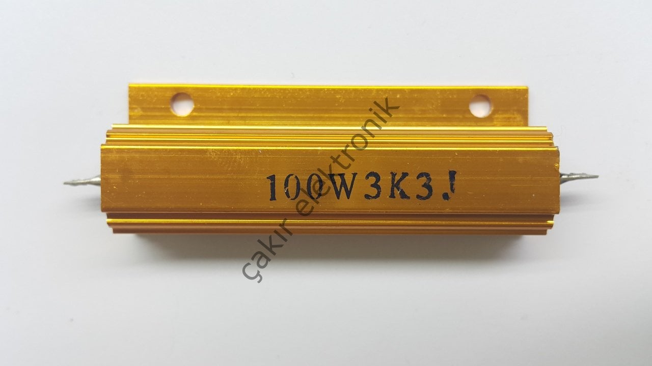 3,3K 100W - 3,3K 100W -3K3 100W - 3.3KR 100W - ALUMINYUM  100W DİRENÇ- RX24-100W