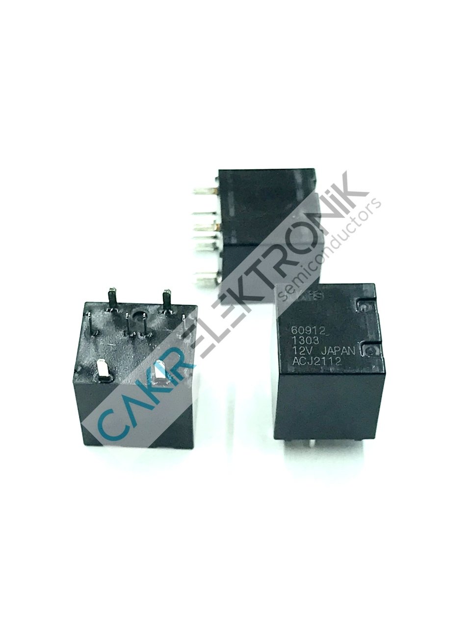ACJ2112 12V OTO RÖLE , Automotive Relay SPDT (1 Form C) x 2 12VDC Coil Through Hole