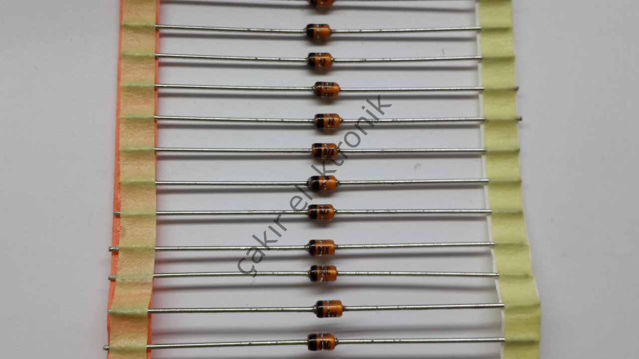 12V 1W ZENER DİOD - BZX85C12 -  12V  1WATT ZENER 1,3W