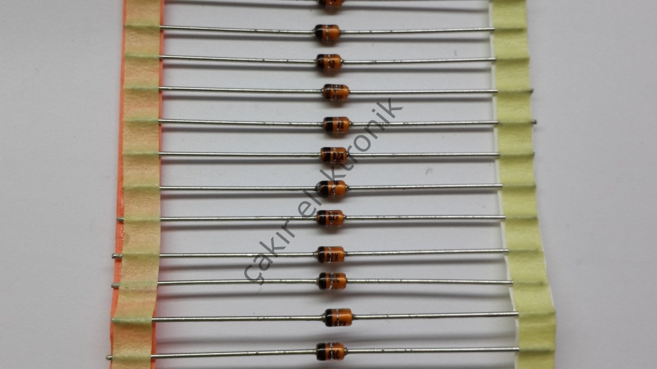 12V 1W ZENER DİOD - BZX85C12 -  12V  1WATT ZENER 1,3W 10 ADETTİR