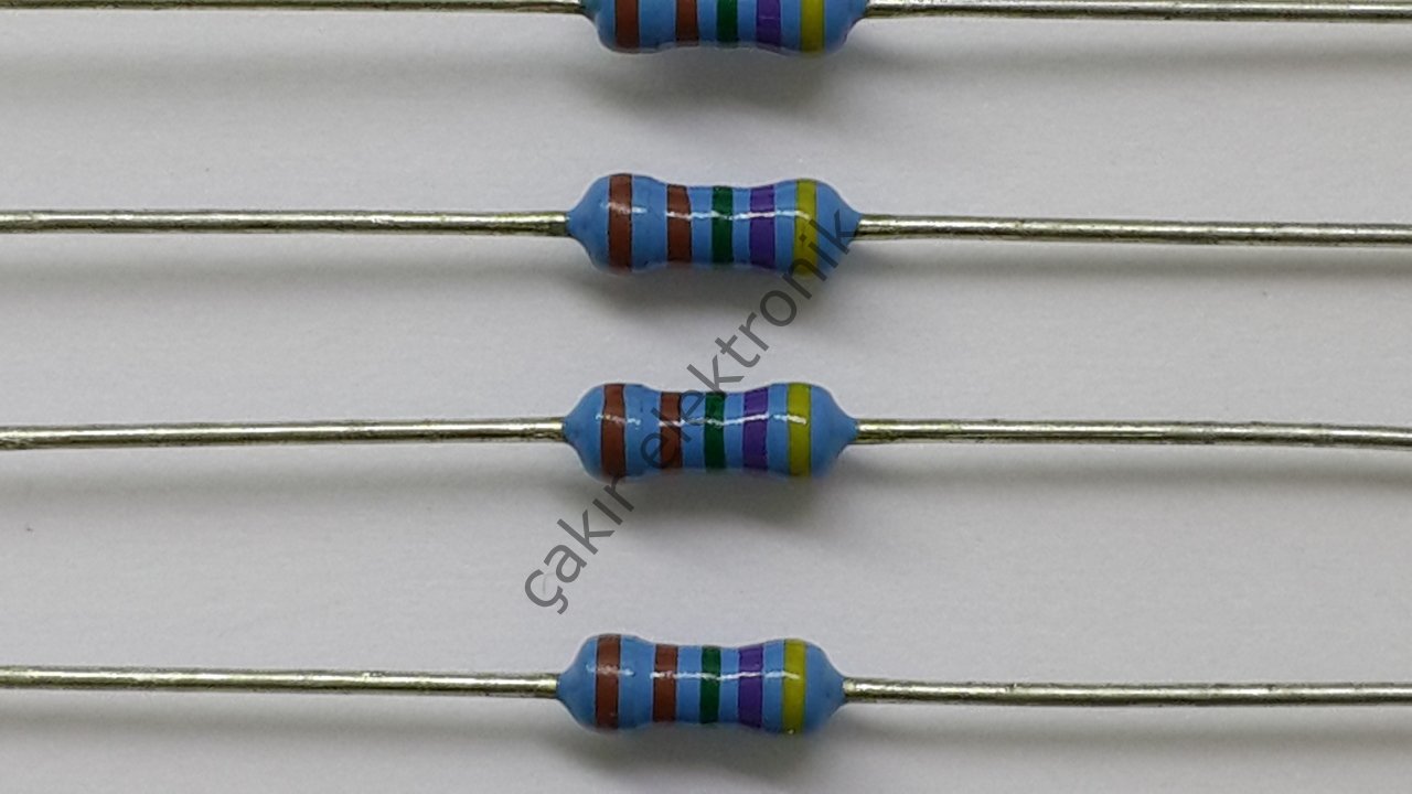 4.75K - 4,75K - 4,75KR - 4,75  KOHM - 4K75 -  1/4 DİRENÇ %1 METAL FİLM 100 ADETTİR