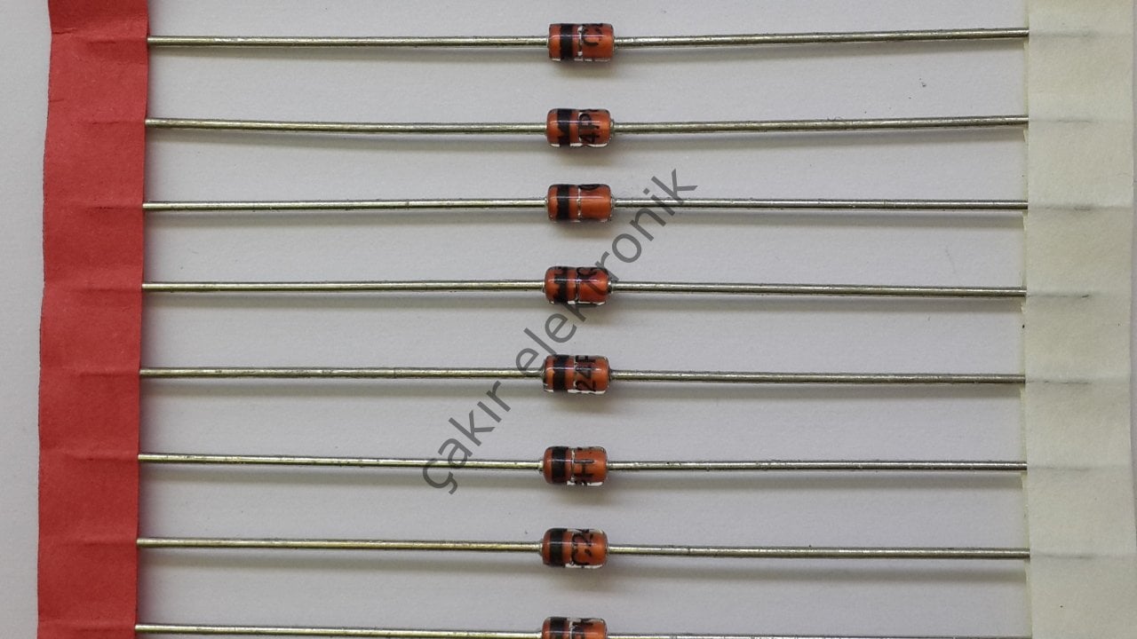 18V ZENER BZX85C18 [ 1N4746 ]  1,3WATT -  18V  1WATT ZENER 1,3W 10 ADETTİR