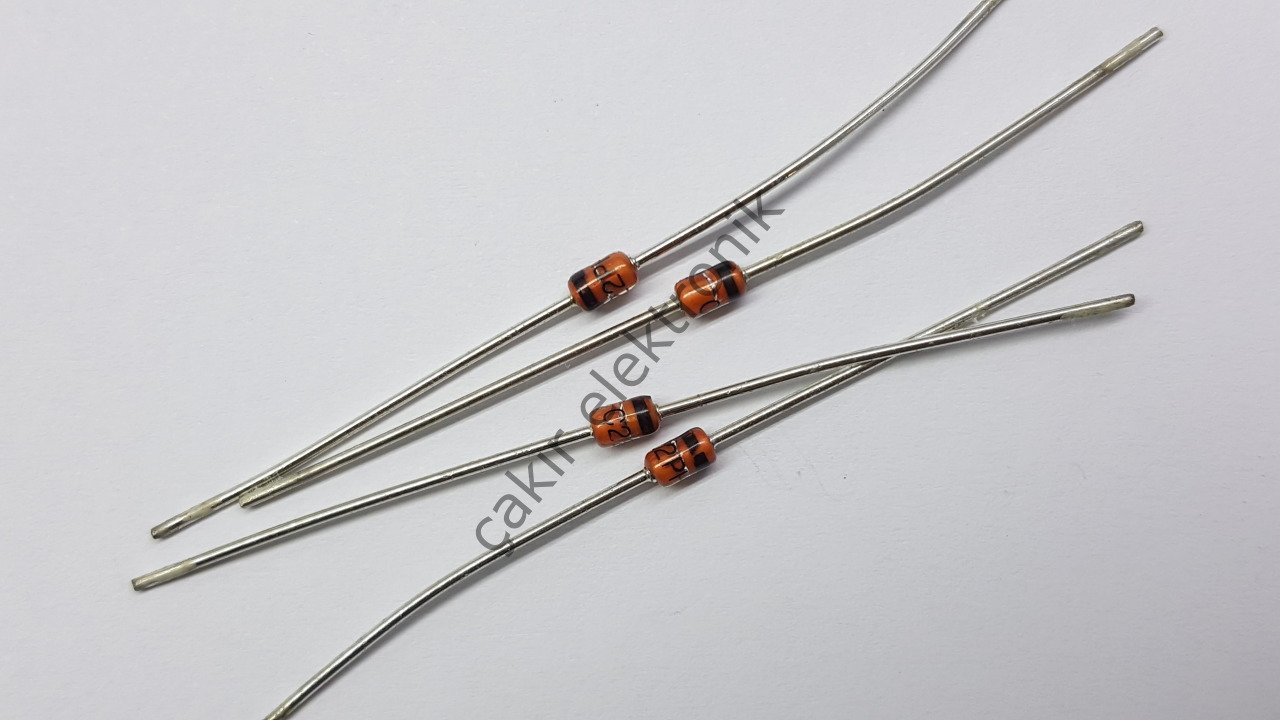 22V ZENER BZX85C22 - C22PH -  22V.  1WATT ZENER 1,3W