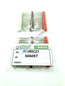 27V ZENER BZX85C27 -  ZPY27 - 27V  1WATT ZENER 1,3W
