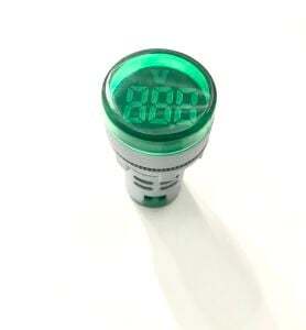 VOLTMETRE PANO TİP 20-500VAC ÇAP22MM YEŞİL