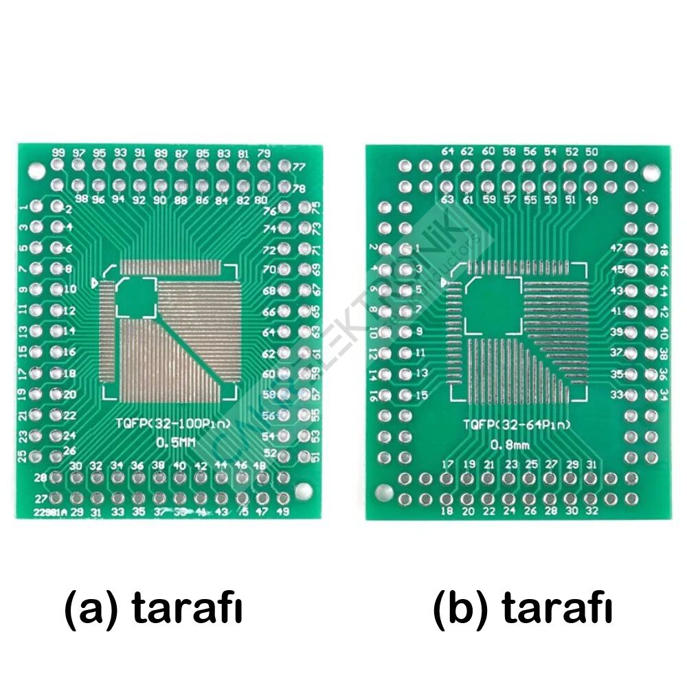 QFP  32-44-64  0,8MM / QFP  32-44-64  0,5MM PCB , QFP32-44-64  0,8MM