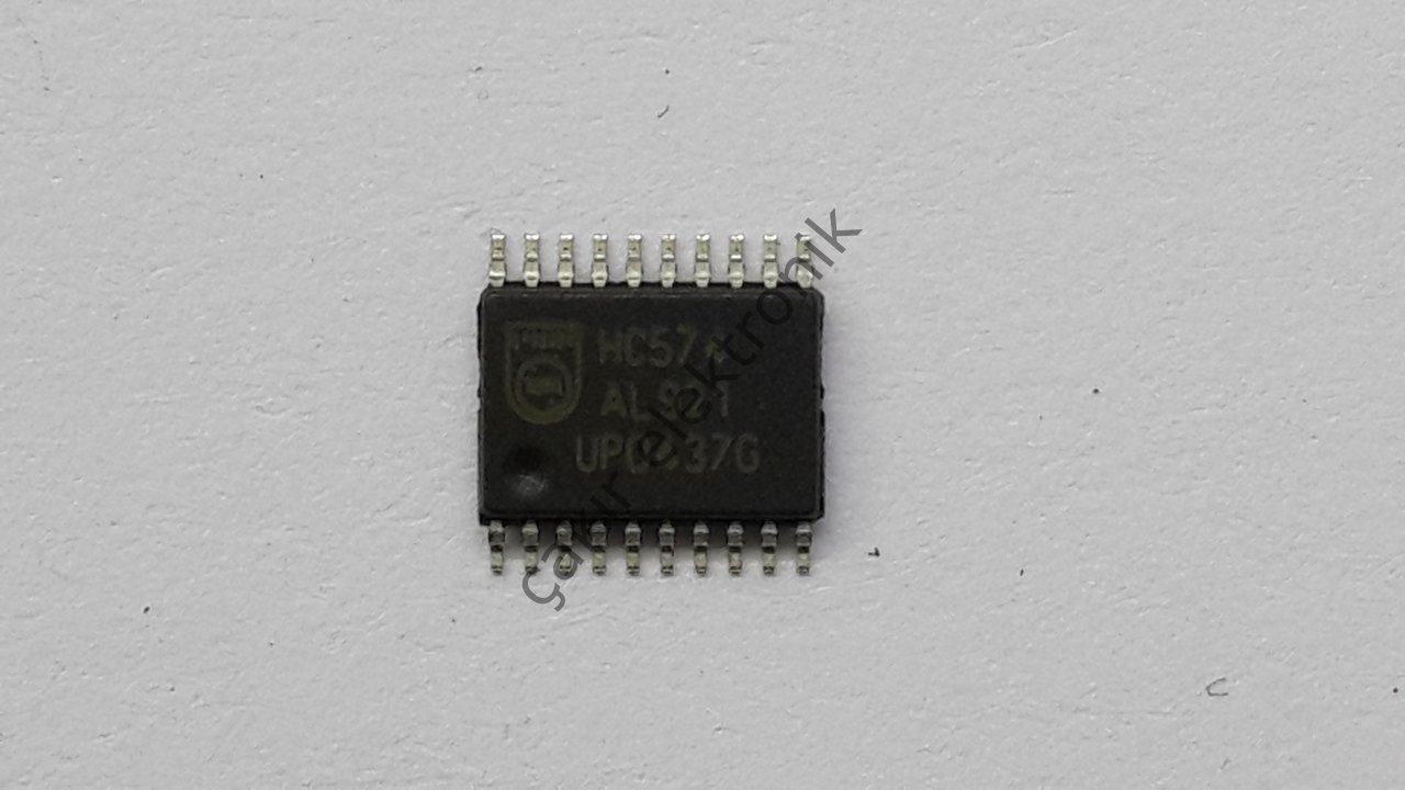 74HC574 - TSSOP20 -  74HC574PW - Octal D-type flip-flop; positive edge-trigger; 3-state