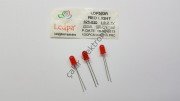5MM KIRMIZI LED 20MA - 625 - 630NM  - 1,9V-2,1V - 100-200MCD
