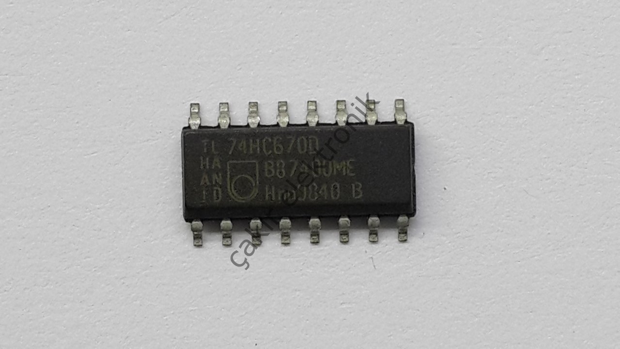 74HC670D - 74HC670 - 4 x 4 register file; 3-state