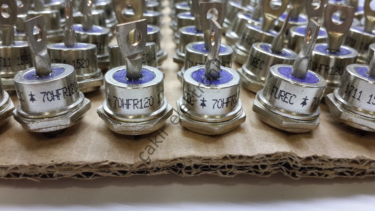 70HFR120 - DİYOT - 70A 1200V - VİDALI - ANOT ŞASE