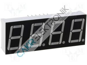 HSN-5641 , 5641BS - 14MM 4 LÜ ANOT  DİSPLAY , ANOT KIRMIZI (RED )0.56-inch Red 4-Digit CA LED 7-Segment Display