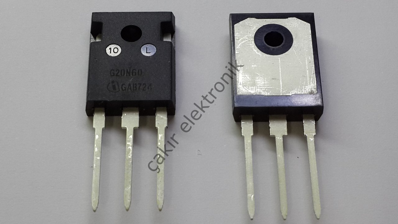 SGW20N60 - G20N60 - ORJİNAL - 20A. 600V. Fast IGBT in NPT-technology - TO-247