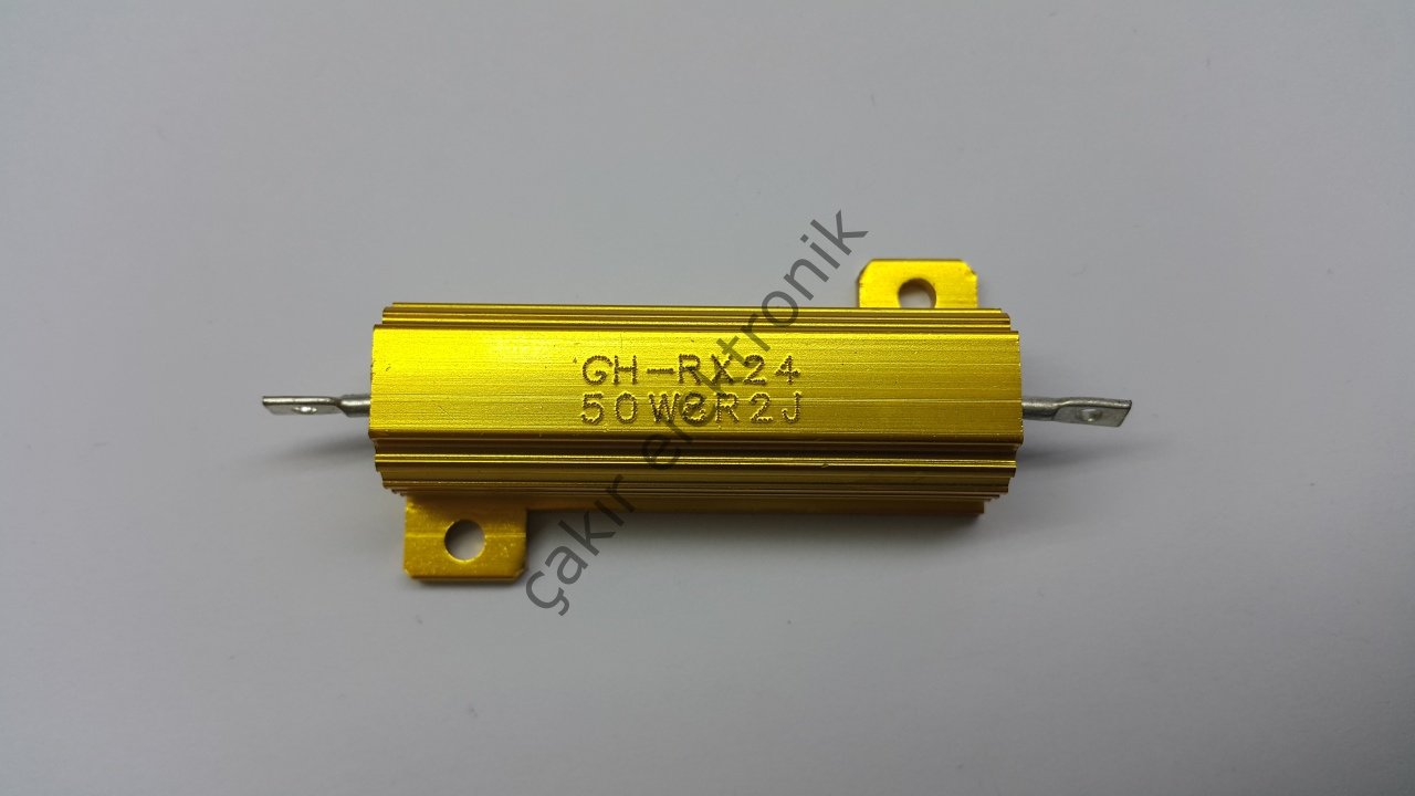 8,2R 50W - 8.2R 50W - 8R2 50W  ALUMINYUM  50W DİRENÇ RX24-50W