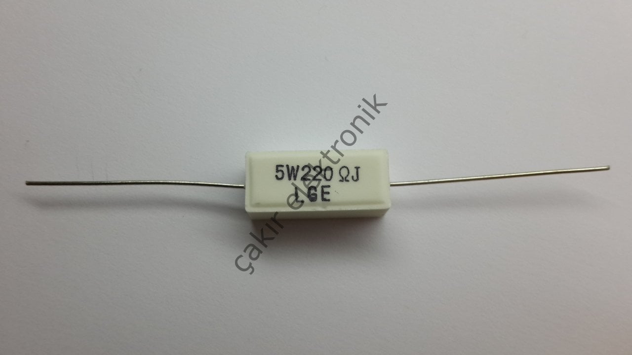 220 OHM 220R  5 WATT TAŞ DİRENÇ