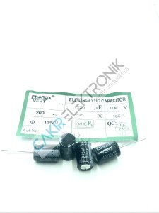220MF - 220UF  100V 13X20MM KONDANSATÖR  105C